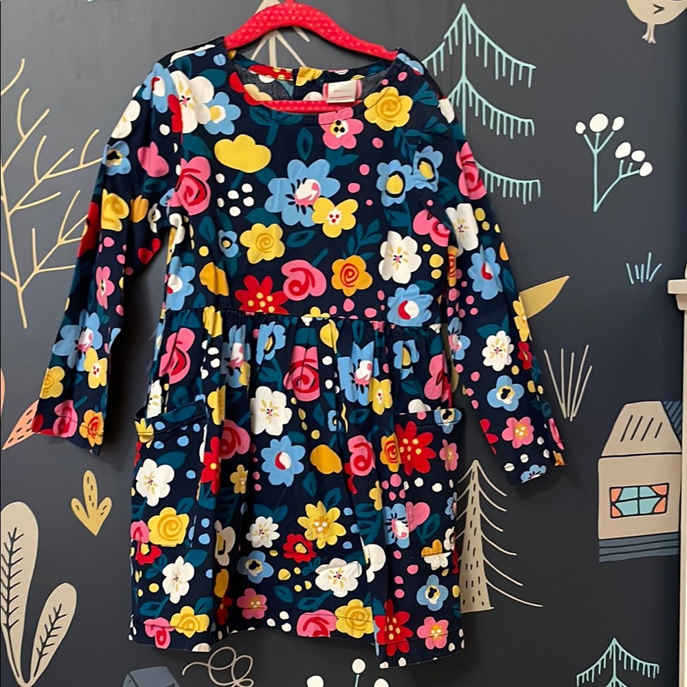 Hanna Andersson Red Yellow Bell Sleeve Sundress